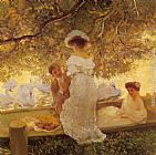 Gaston de Latouche The Boating Party painting